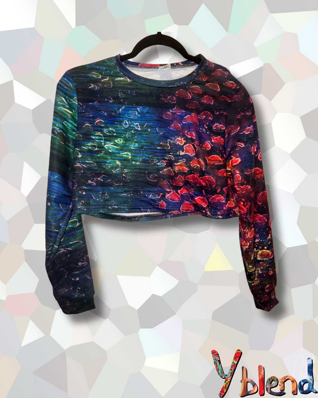 Scales Crop Sweatshirt Suit
